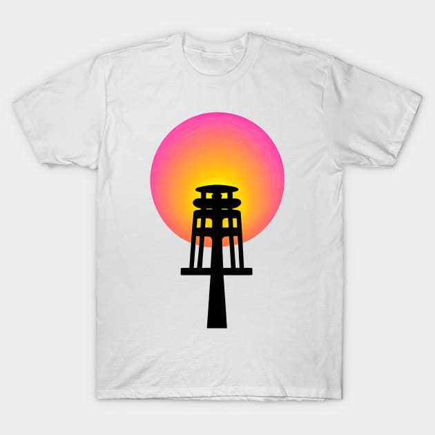 Power Pylon sunset T-Shirt by Spazashop Designs